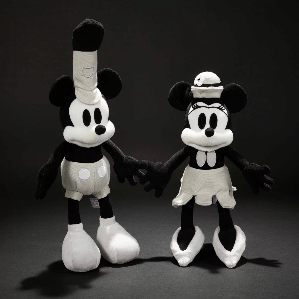 Ensemble De Petites Peluches Mickey Et Minnie Steamboat Willie Disney100 Decades 4 Ensemble De Petites Peluches Mickey Et Minnie Steamboat Willie Disney100 Decades – Image 2