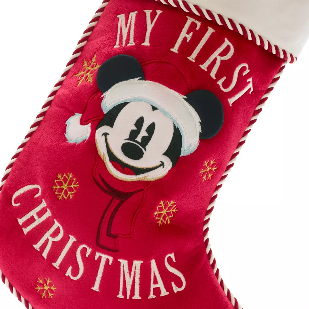 Disney Store Chaussette Mon Premier Noël Mickey Pour Bébés 5 Disney Store Chaussette Mon Premier Noël Mickey Pour Bébés – Image 3