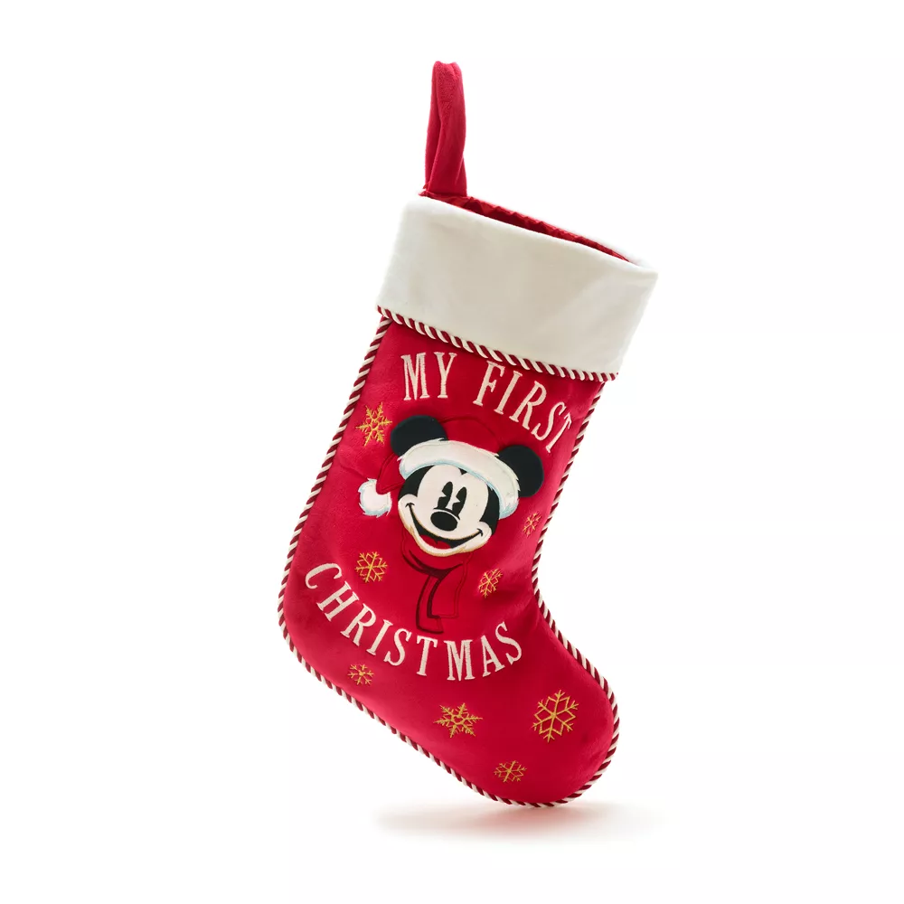 Disney Store Chaussette Mon Premier Noël Mickey Pour Bébés 3 Disney Store Chaussette Mon Premier Noël Mickey Pour Bébés