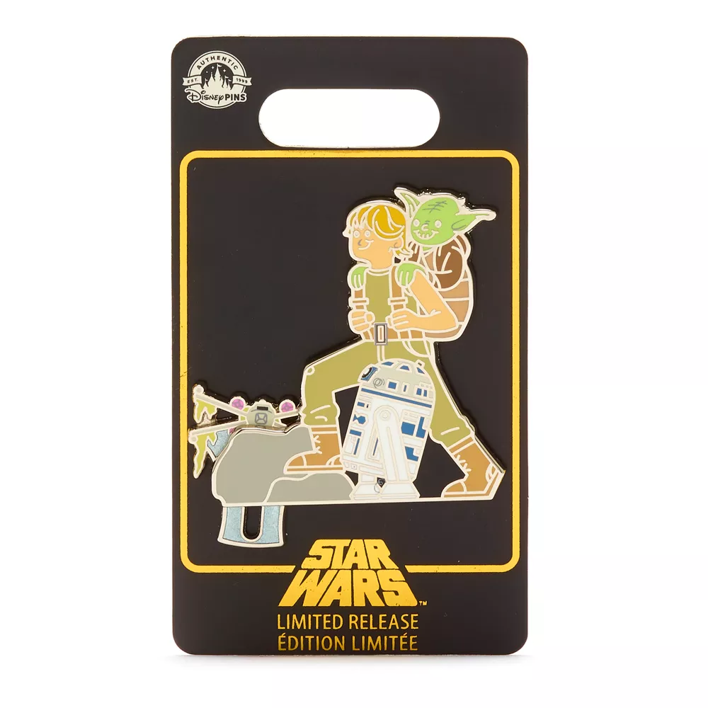 Disney Store Pin's Luke Skywalker Et Ses Amis, Star Wars 4 Disney Store Pin's Luke Skywalker Et Ses Amis, Star Wars – Image 2