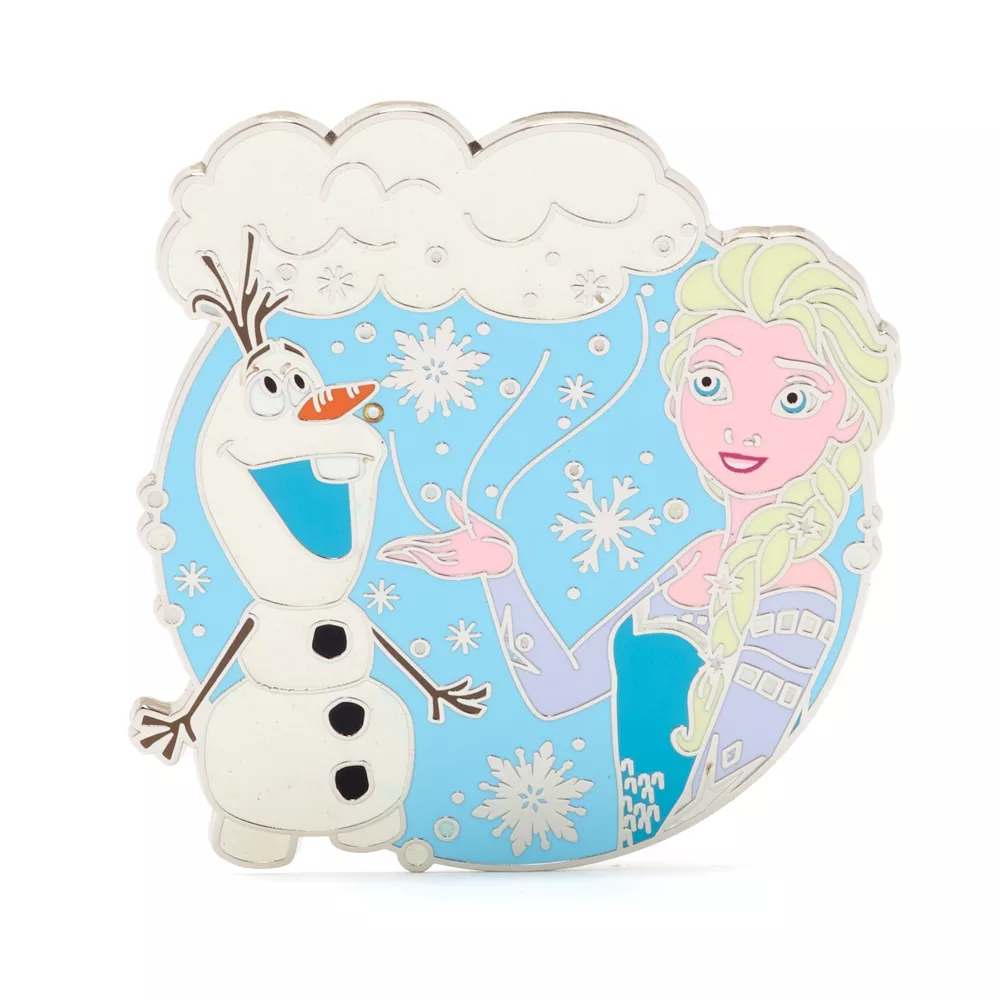 Disney Store Pin's Elsa Et Olaf, La Reine Des Neiges 3 Disney Store Pin's Elsa Et Olaf, La Reine Des Neiges